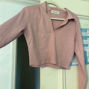 Pink Long Sleeve Top by Pants Store